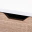 Table de chevet moderne avec 2 tiroirs, pieds en bois massif, rangement pour table de chevet, rangement-555252249