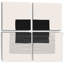 Minimal Geometric Lines And Squares VIII - Modern Art, reproduction d'art sur toile, ensemble de 4 pièces