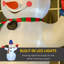 Bonhomme de neige de Noël avec chapeau et gants gonflables