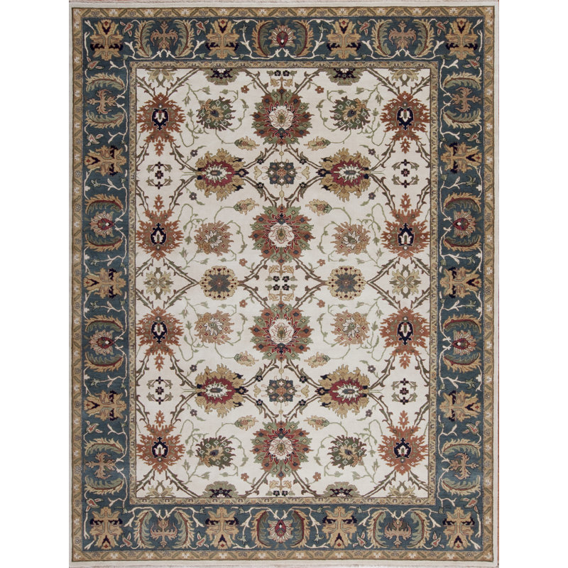 Mahal Hand Knotted Wool Area Rug, Rectangle 8' x 10'