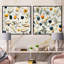 Giorgi - Ensemble de 2 collages carrés botaniques abstraits-101847592-101847598