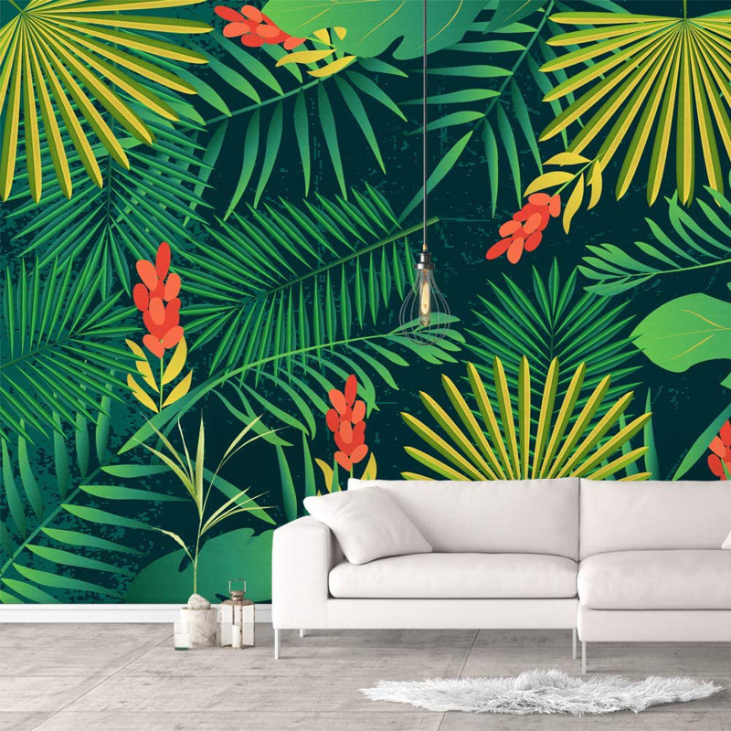 Peel & Stick Floral Border, 66" L x 96" W