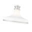 Luminaire suspendu 1 lumière en nickel brossé Marquette 12 pouces-123223096