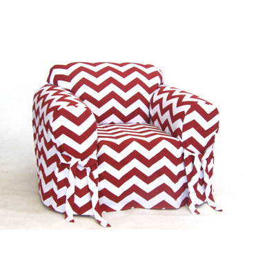 Cotton Box Cushion Armchair Slipcover