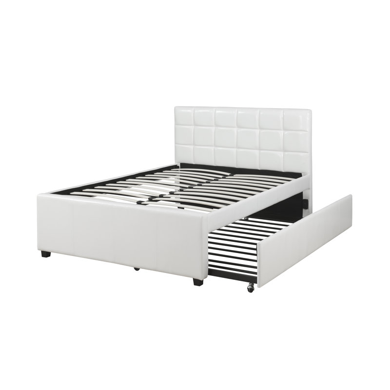 Lit gigogne Damore Beckla, Blanc, Simple