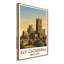 Ely Cathedral, England - Romantic Travel Poster Of Historic Cathedral And Fenland Skies. Giclée Print On Wrapped Canvas. Wall Art, Home Decor - Religious & Cultural Sites, England - Wrapped Canvas Print-1110053663