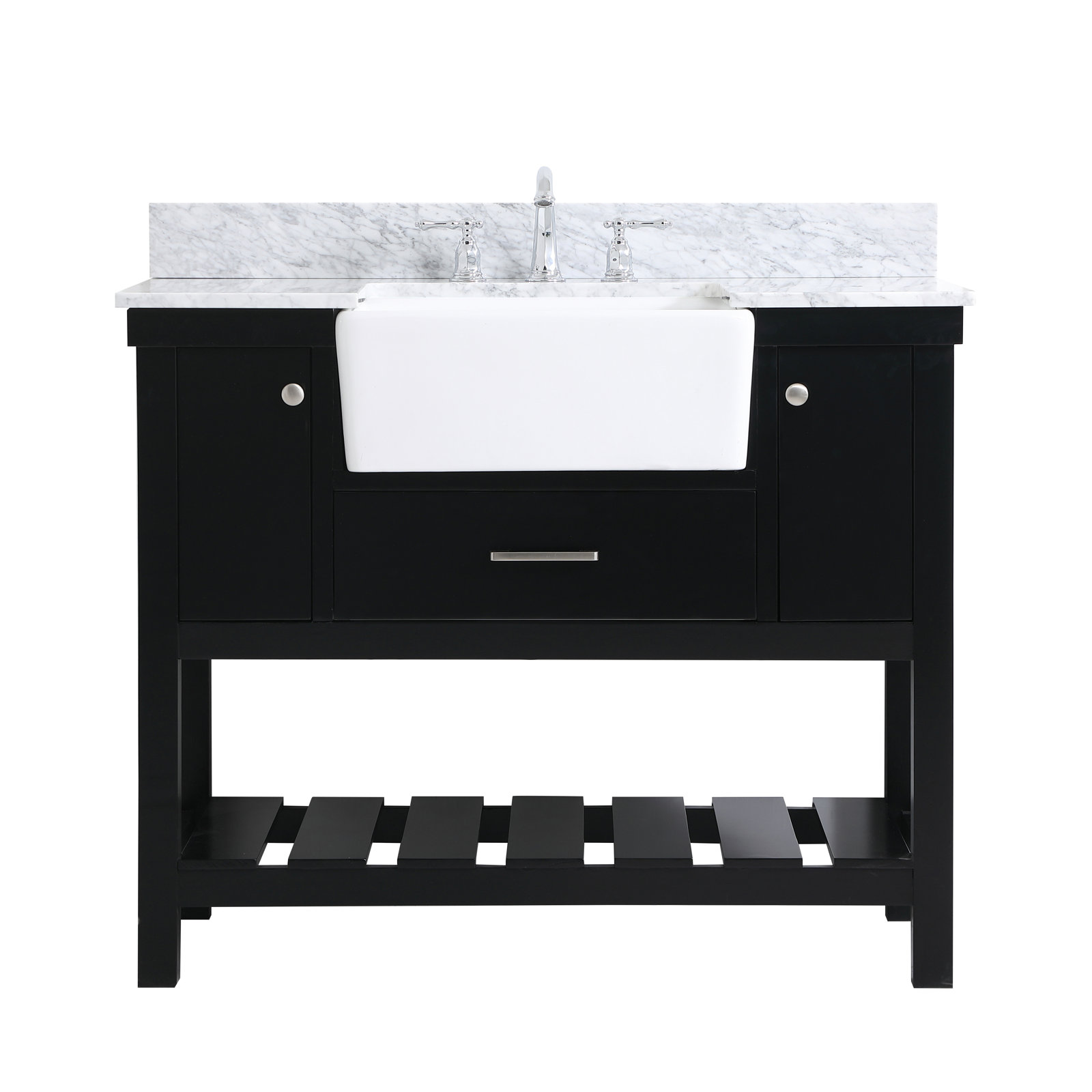 Pelaghia 42'' Single Bathroom Vanity, Black