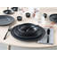 Unico Black Piece Stoneware Dinnerware Set - Service for 4