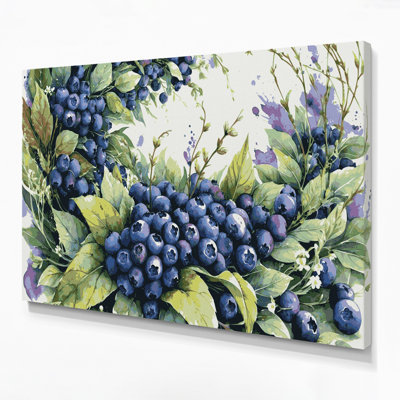 Art mural sur toile, "Fruit bleuet sauvage"