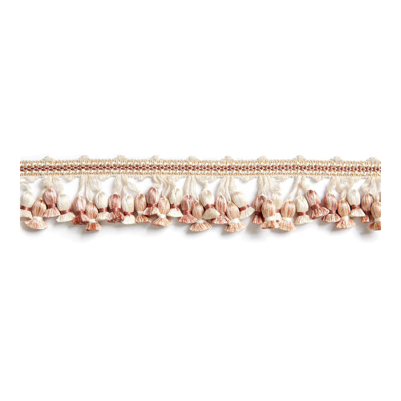 Tissu à franges Botanica Newport, Rosé