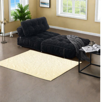 Lit escamotable à compression avec canapé, fauteuil de détente portatif moderne en velours côtelé 1 place