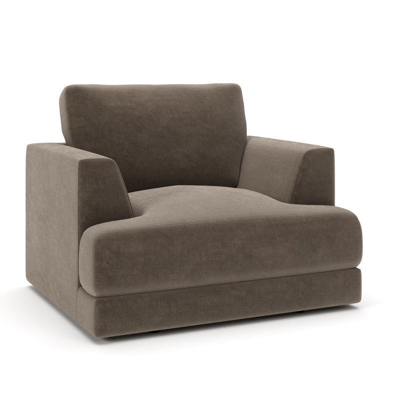 Laguna Upholstered Accent Chair, Andrew Driftwood Performance Chenille