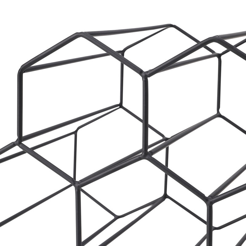 Cayle Tabletop Wine Bottle Rack Black