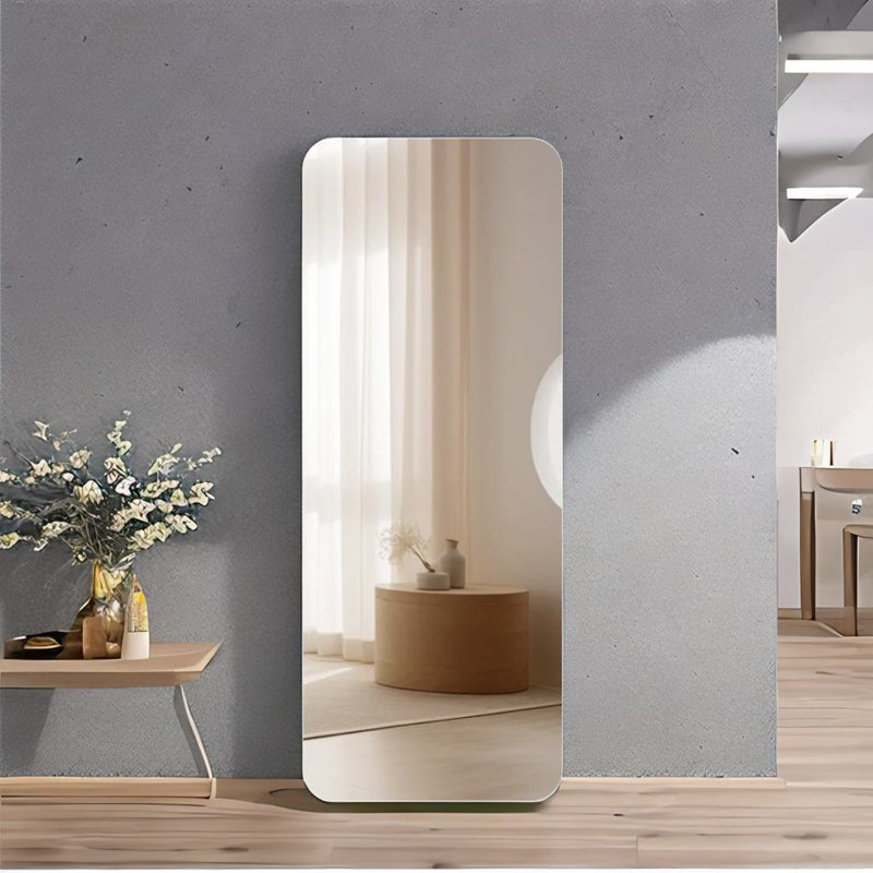 Miroir de coin rond complet