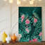 Reproduction d'art sur toile, "Peacocks Vibrant"-551556815