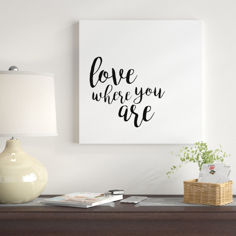 «Quotable V», art textuel sur toile, H 20 po x l 20 po