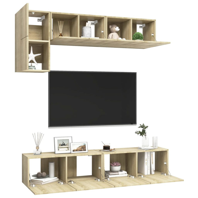 Azaylah TV Stand for TVs up to 32", Sonoma Oak