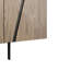 Buffet Cid Monc, 75 pouces, placage de noyer, 4 portes avec incrustations noires