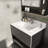 31 Inch Marble Vanity Top, White Vanity Top With Pre-Drilled Faucet Holes, Bathroom Vanity Top With Undermount Rectangular Middle Sink And 4" Height Backsplash,  Bianco Carrara Venato