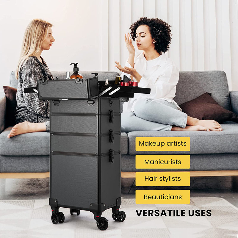 Organisateur de maquillage avec bretelles Lyla-Grace, Noir