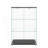 Modern Glass Display Cabinet With LED Lights, Quick-Assembly Antique Cabinet, Tempered Glass Bookshelf, Suitable For Living Room And Bedrooms, 2-Door 3-Shelf-240181344-264339772