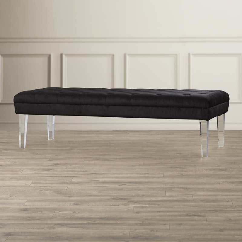 Banc avec revêtement, Noir