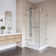 Monteray 36" W x 36" D x 79" H Hinged Frameless Shower Enclosure with 3/8  Clear Glass&Base