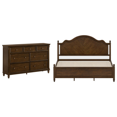Mid-Century Modern Solid Wood Bedroom Set