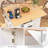 55.75"W Kitchen Island With Leaf And Locking Wheel-1486593627