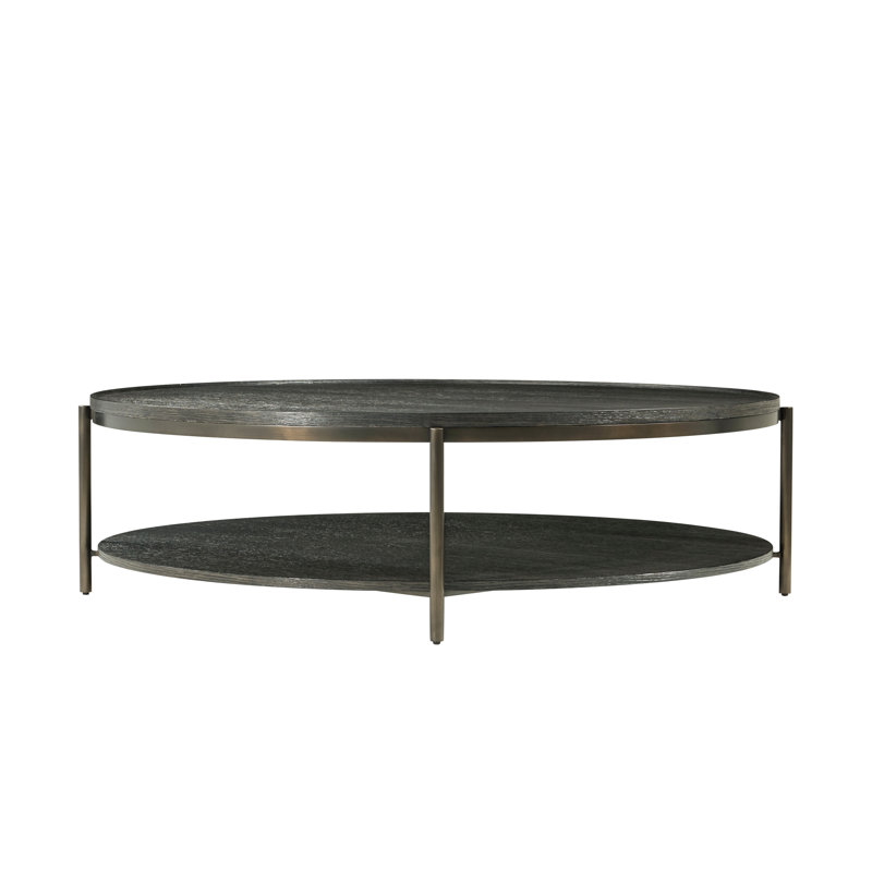 Repose Solid Wood Coffee Table, Charcoal