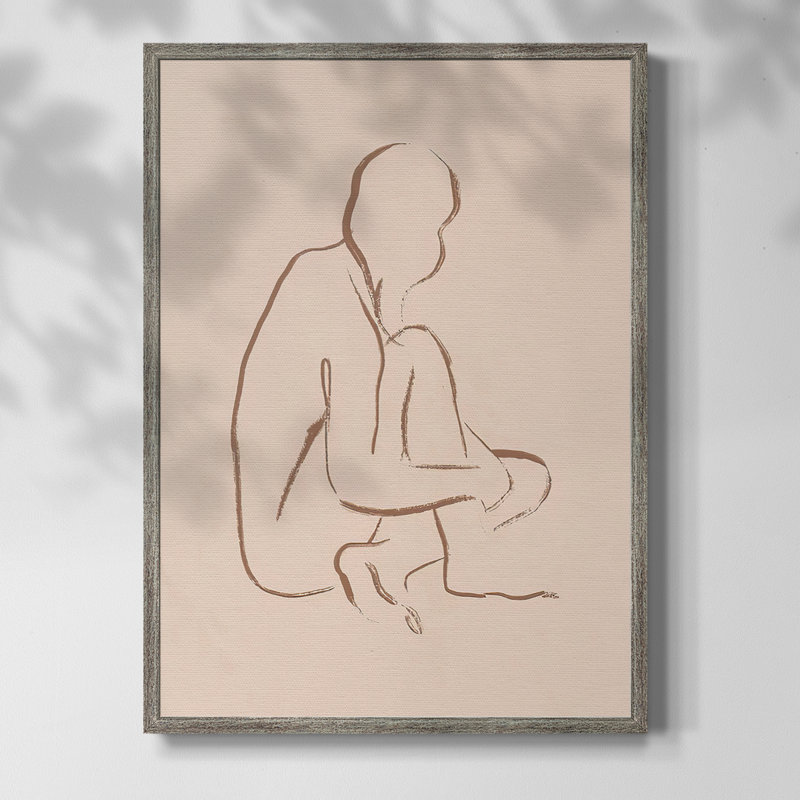 Reproduction encadrée Soseed Pose I - bois massif, H 15 po x l 12 po