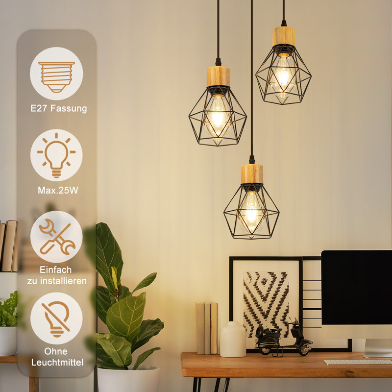 3 - Light Stainless Steel Bell Pendant
