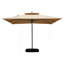Parasol carré en porte-à-faux 10 'x 10' avec mât central (base non incluse)-399210953