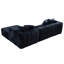 Canapé d'angle modulaire Cloud 107,9 po avec méridienne en L, canapé moderne et minimaliste rembourré pour salon et chambre, canapé d'angle profond, aucun assemblage requis