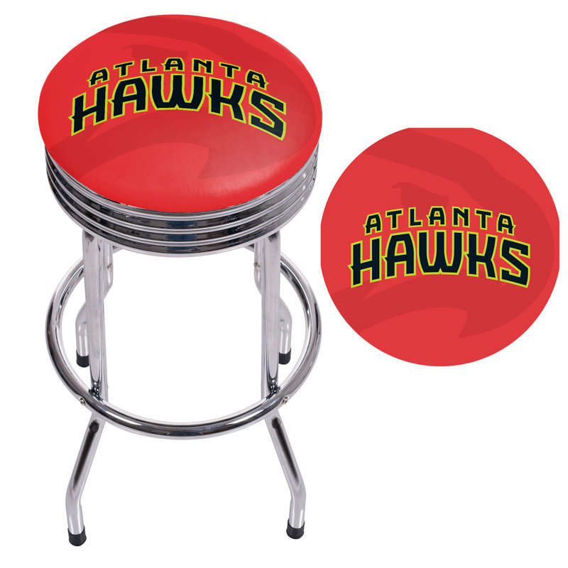 Tabouret de bar rotatif NBA Fade, Hawks d'Atlanta, Chrome