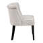 Chaise beige Modern Home Furniture avec dossier incurvé et pieds en mousse-572030660