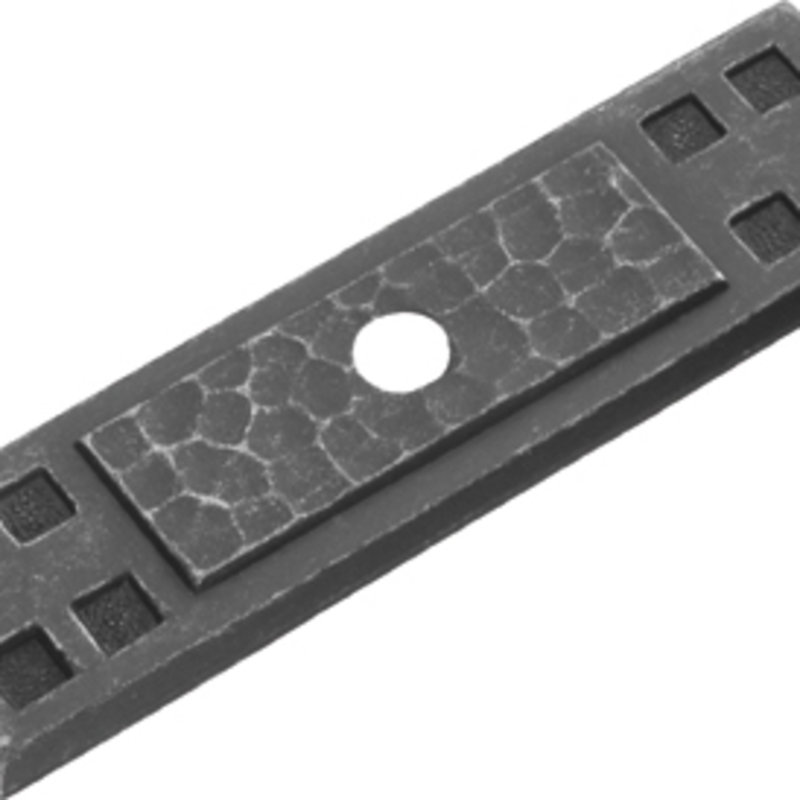 Vibra Pewter Knob Backplate