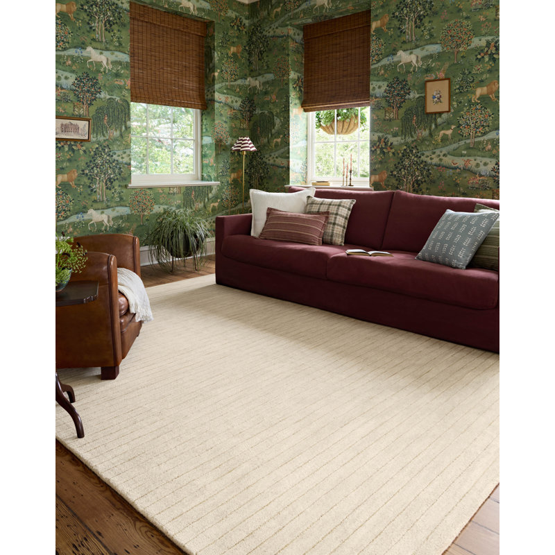 Chris Loves Julia x Loloi Henry Ivory / Dove Area Rug, Rectangle 9'3" x 13'