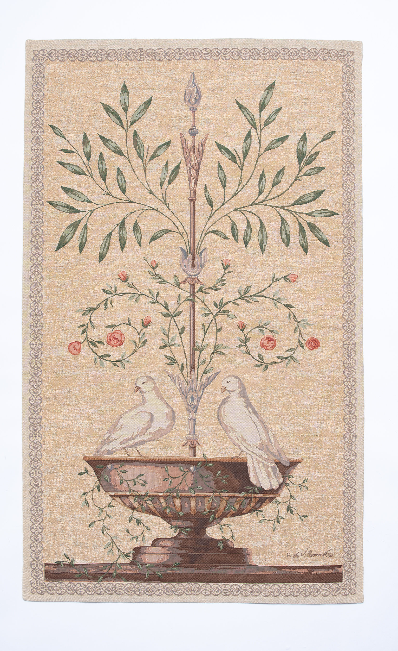 Corona Decor Fountain Doves Tapestry | Wayfair