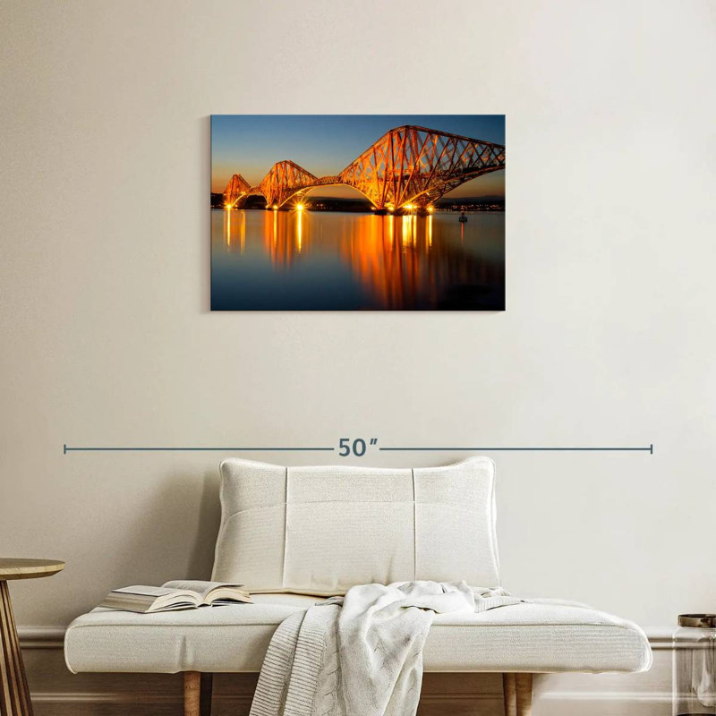 Forth Cantilever Bridge At Dawn, H 20 po x l 30 po