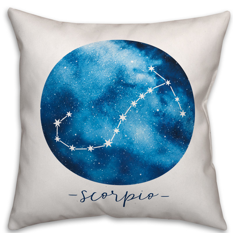 Scorpio Zodiac Sign Throw Pillow