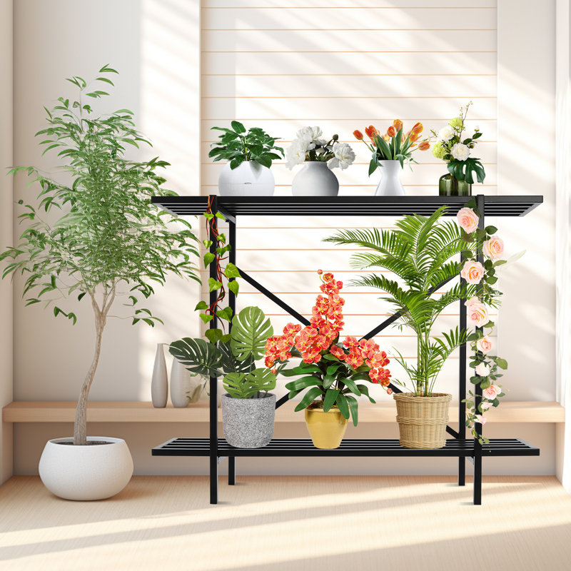 Support à plante Sonsoles, Noir, H 28 po x l 35 po x P 8,6 po