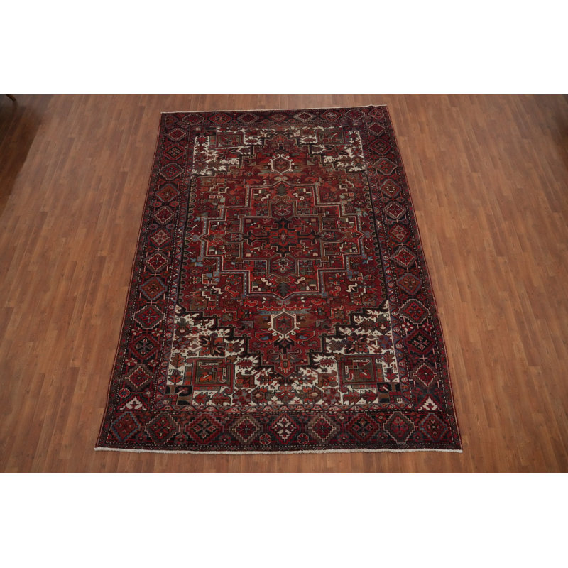 Tapis traditionnel à motif végétal 8 x 12