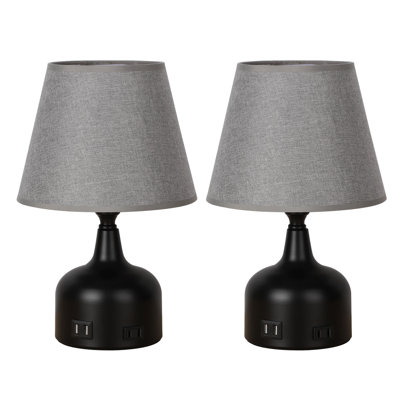 Lampe de table noire 13,58 po Cyerra