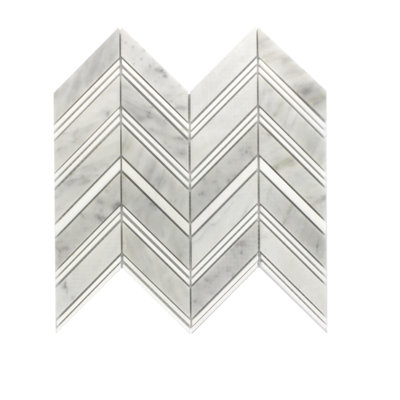 Thassos Marble Strips Natural Stone Mosaic Tile