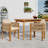 Gariepy Patio Acacia Wood Dining Chairs With Woven Rope & Cushions-114239738
