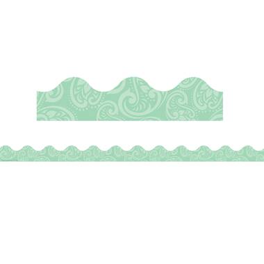 Eureka® Deco Trim® Blue Harmony Mandala Extra Wide Die Cut Borders, 111ft.