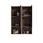 Armoire latérale de salle de bain flottante noire et noyer de couleur assortie, petite armoire murale KD-320597779