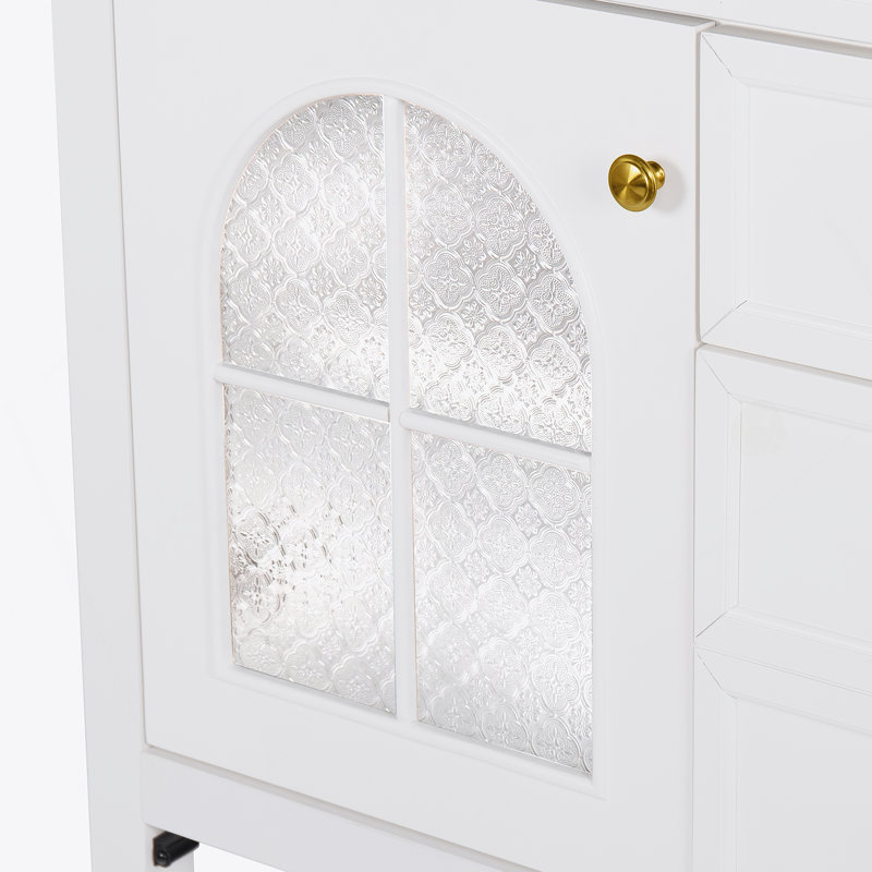 Armoire de rangement de salle de bain 35,6 pouces avec tablettes réglables et éclairage à détecteur de mouvement pour les salles de bain modernes.