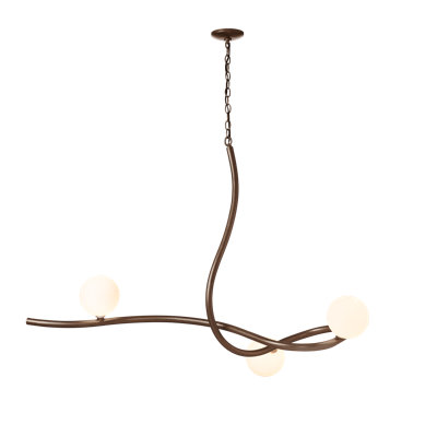 Slide 3 - Light Unique Modern Linear Chandelier